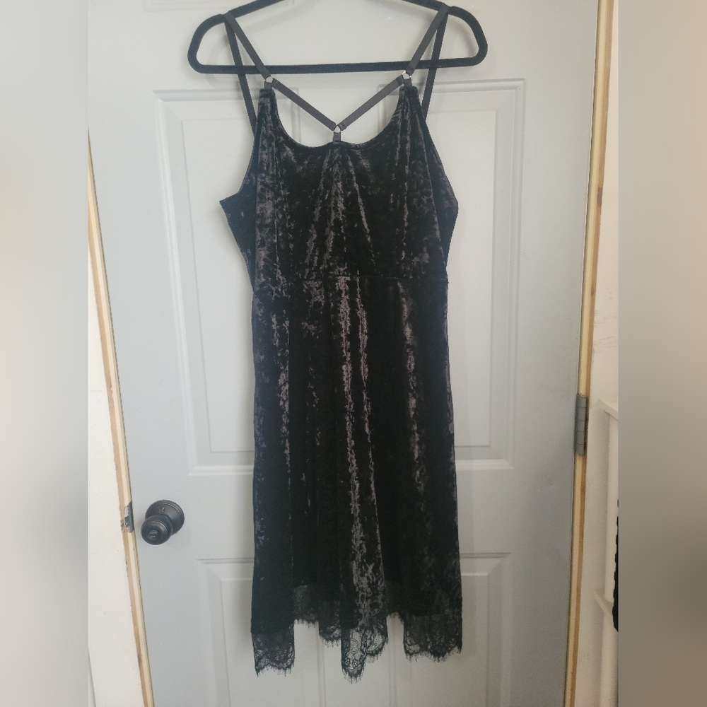 Velvet and Lace shein dress